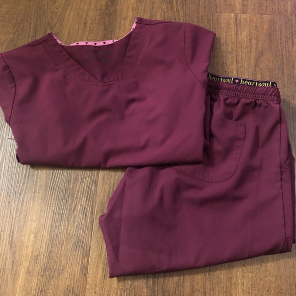 HeartSoul Pants & Jumpsuits Heartsoul Scrub Set Poshmark